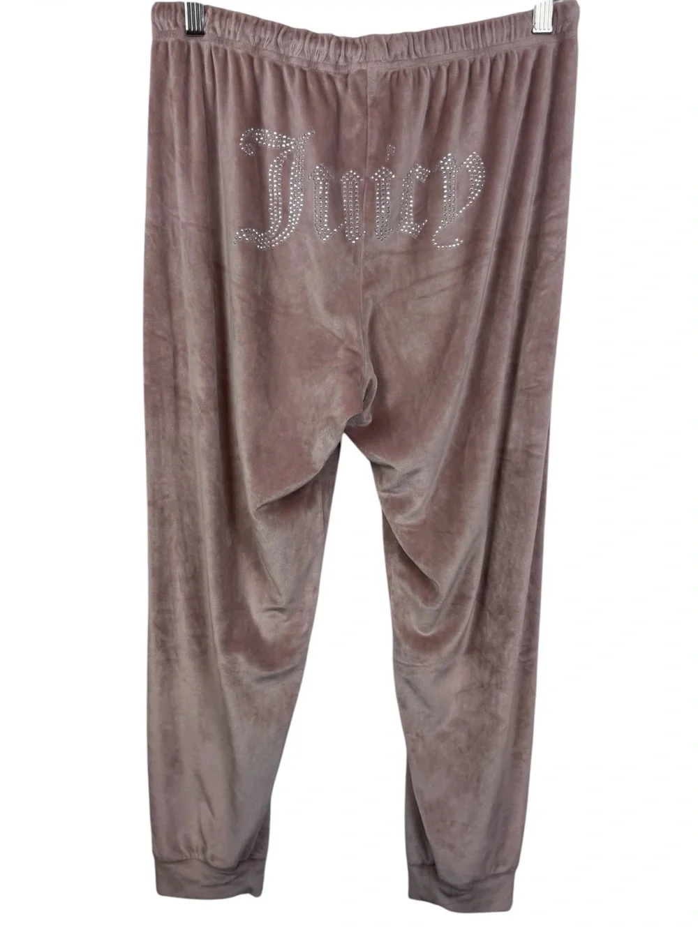 Pink Juicy Couture Velour Rhinestone Pajama Set mauve sz L